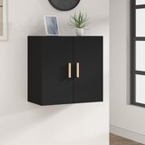 vidaXL Stenska omarica črna 60x30x60 cm konstruiran les Cene