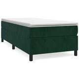 Box spring krevet s madracem tamnozeleni 90x190 cm baršunasti | shoptok.hr