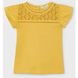 Mayoral Otroška kratka majica rumena barva