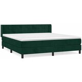  Krevet s oprugama i madracem tamnozeleni 160x200 cm baršunasti | shoptok.hr