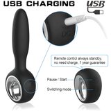 Aixiasia Dylon-Remote - radijsko vodeni analni vibrator z možnostjo polnjenja (črn) | Shoptok.si