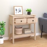  Konzolni stol 75 x 35 x 75 cm od masivne borovine | shoptok.hr