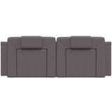  Jastuk za uzglavlje sivi 140 cm od umjetne kože | shoptok.hr