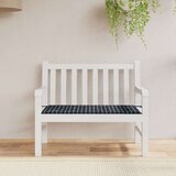  Blazina za vrtno klop črna karo 100x50x3 cm oxford tkanina Cene