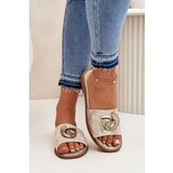 S. BARSKI Women's sandals on flat heel with decorative detail | Shoptok.si