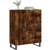 vidaXL Komoda dimljeni hrast 69,5x34x90 cm inženirski les | Shoptok.si