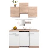 Mömax Moderen Mini Kuhinjski Blok Z Aparati Samoa, Bela, Hrast | Shoptok.si
