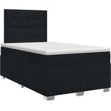  Boxspring krevet s madracem Crna 120 x 190 cm Tkanina | shoptok.hr