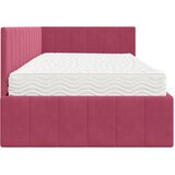  Kutni krevetni okvir s madracem 2 kom. Vinska crvena 100 x 200 cm | Shoptok.si