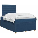  Boxspring krevet s madracem Plava 120 x 190 cm Tkanina Slike