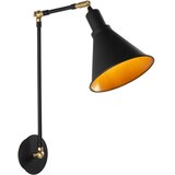 Opviq Zidna lampa BERCESTE crna, metal, promjer 20 cm, visina 56 cm, E27 40 W, Berceste - N-682 | shoptok.hr