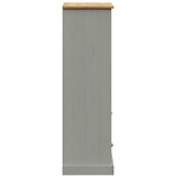  Regal za knjige VIGO sivi 60x35x114,5 cm od masivne borovine | shoptok.hr