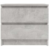  Nočna omarica 2 kosa betonsko siva 50x39x43,5 cm iverna plošča, (20624198) | Shoptok.si