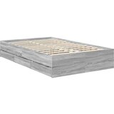  Konstrukcija postelje s predalom Siva Sonoma 120 x 200 cm, (5000121626) | Shoptok.si