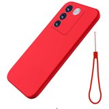 INORCO Za vivo V27e 4G/S16e 5G telefonska torbica proti praskam tekoči silikonski mehki ovitek s trakom, (22034049) | Shoptok.si