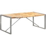  Blagovaonski stol 200x100x75 cm od masivnog grubog drva manga | shoptok.hr