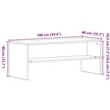 vidaXL TV ormarić crni hrast 100x40x40 cm konstruirano drvo | shoptok.hr