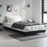  Okvir za krevet crni 90 x 190 cm od konstruiranog drva Cijene