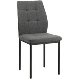 P & B STOL, kovina, tekstil temno siva | Shoptok.si