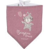 Canpol First Muslin Bib Bonjour Paris slinček Pink 2 kos | Shoptok.si