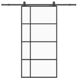  Klizna vrata s okovima crna 102,5x205 cm ESG staklo | Eponuda.com