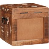 vidaXL Kutija za spremanje s pohranom Šareni masivno obnovljeno drvo | shoptok.hr
