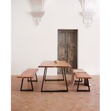 Kave Home Jedilna miza z mizno ploščo iz akacije 100x220 cm Alaia – | Shoptok.si