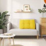  Jastuk za leđa Svijetlo žuta 80 x 24 x 50 cm tkanina | shoptok.hr