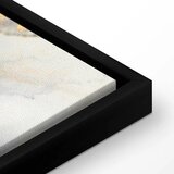  Slika - Golden explosions – abstract pattern inspired by marble 120x80 U crnom drvenom okviru | shoptok.hr