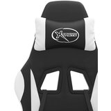 vidaXL Okretna igraća stolica od umjetne kože crno-bijela | shoptok.hr