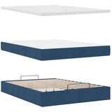 Otomanska postelja z vzmetnico & LEDs modra 140x190 cm, (22011765) | Shoptok.si