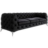 Ropez Crna baršunasti sofa 243 cm Chelsea – | shoptok.hr