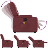  Električni masažni naslonjač na podizanje crvena boja vina | shoptok.hr
