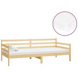  Dnevna postelja z vzmetnico 90x200 cm trdna borovina, (20646360) | Shoptok.si