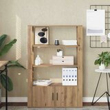 vidaXL Kreveta hrast artisan 30 x 80 x 119.5 cm Konstruirano drvo | shoptok.hr