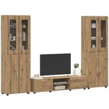  Set TV komoda s ladicama Umjetnički hrast Konstruirano drvo | shoptok.hr