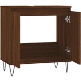 vidaXL Kopalniška omarica rjavi hrast 58x33x60 cm inženirski les | Shoptok.si