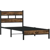  Okvir kreveta bez madraca s uzglavljem boja hrasta 107x203 cm | shoptok.hr