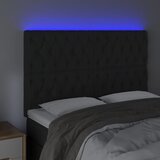  LED uzglavlje crno 144x7x118/128 cm baršunasto | Eponuda.ba