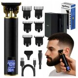 Malatec inox akumulatorski LCD brivnik in strižnik za lase in brado USB črn 00025429 Cene