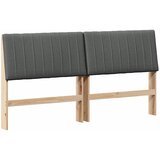  Tapecirani uzglavlje Tamno siva 200 cm Čvrsto borovo drvo | shoptok.hr