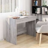 vidaXL Pisalna miza siva sonoma 101x50x76,5 cm iverna pl. | Shoptok.si