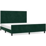  Okvir za krevet s uzglavljem tamnozeleni 180x200 cm baršunasti | Eponuda.com