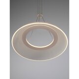 Nova Luce Mat bijela LED viseća svjetiljka aluminijska sa sjenilom od akrilnog stakla ø 40 cm Mantle – | shoptok.hr