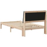 vidaXL Krevetni okvir s tapiciranim uzglavljem Smeđa 100 x 200 cm | shoptok.hr
