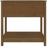  Sadilica s policom boja meda 82,5x82,5x81cm od masivne borovine | shoptok.hr