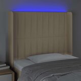  Uzglavlje krem 83 x 16 x 118/128 cm od tkanine | shoptok.hr