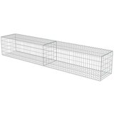 vidaXL Gabionska stena s pokrovi iz pocinkanega jekla 300x50x50 cm, (20707467) | Shoptok.si