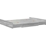  Krevet s ladicama Siva Sonoma 140 x 200 cm Konstruirano drvo | shoptok.hr