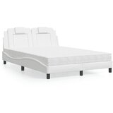 vidaXL Krevet s madracem bijeli 140x190 cm od umjetne kože | shoptok.hr
